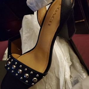 Coach leather sandal